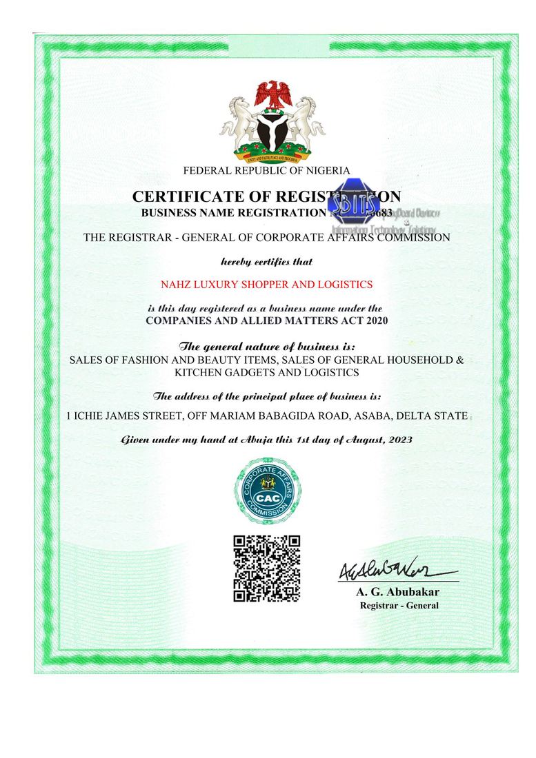 CAC registration work - NAHZ