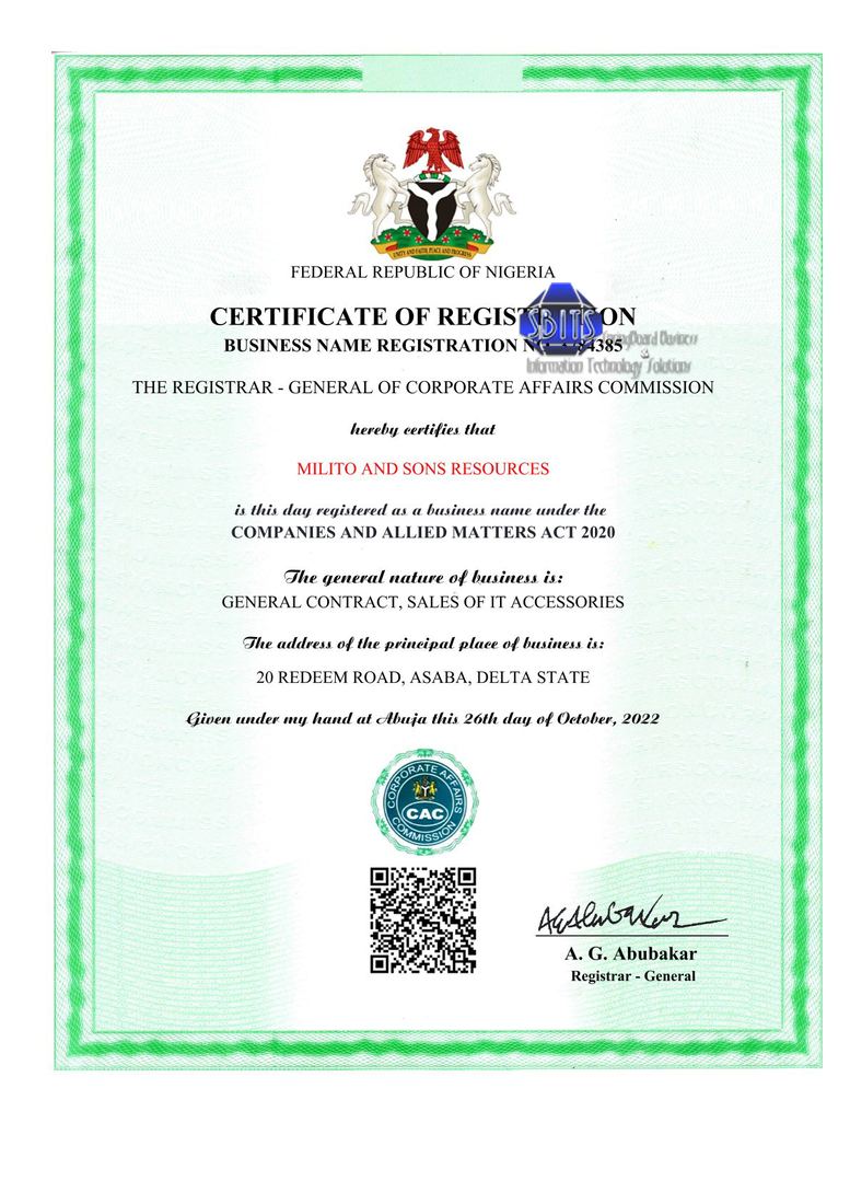 CAC registration work - Wed Oct 26 23 47 00 GMT+01 00 2022