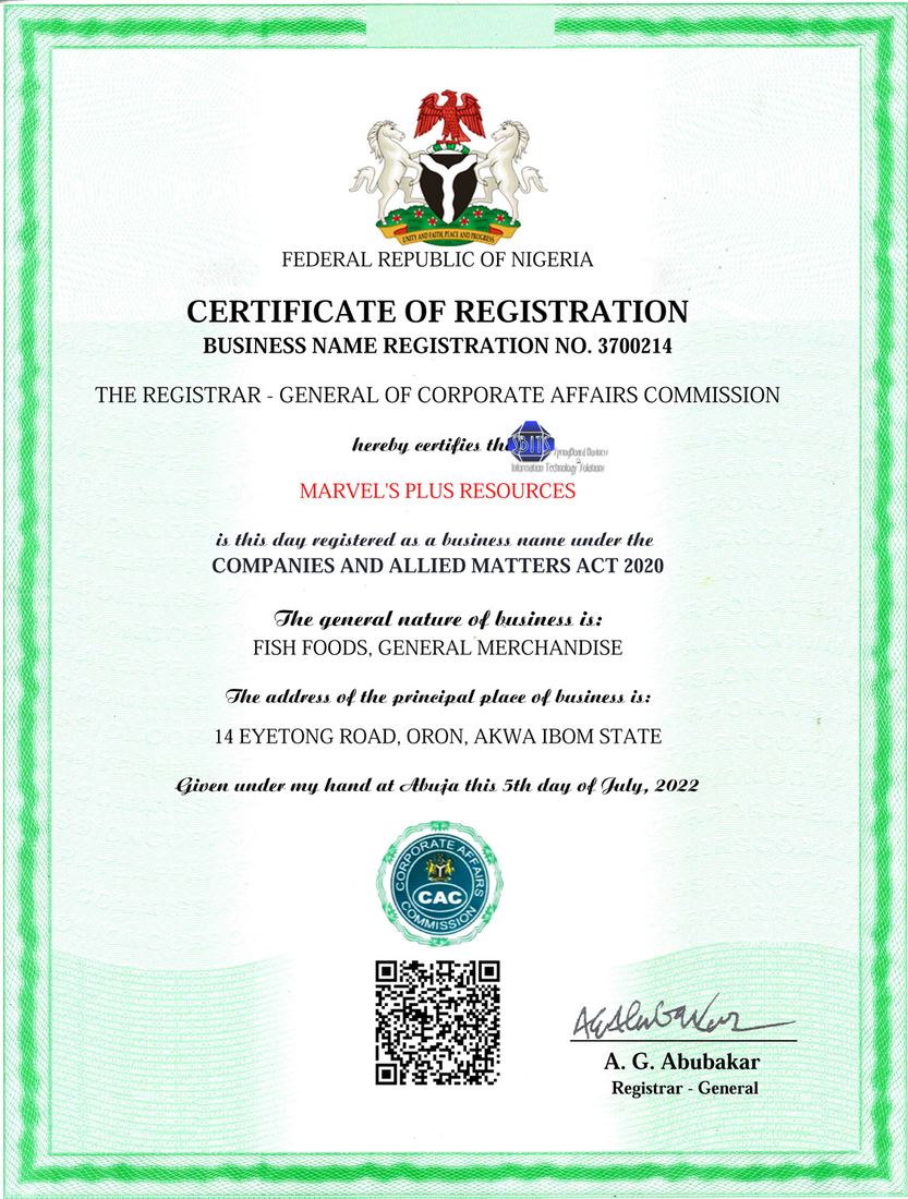 CAC registration work - Marvels sea